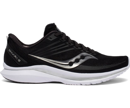 Tenis Saucony Kinvara 12 Hombre Zapatillas Running Negras / Plateadas México MX-416-FJ